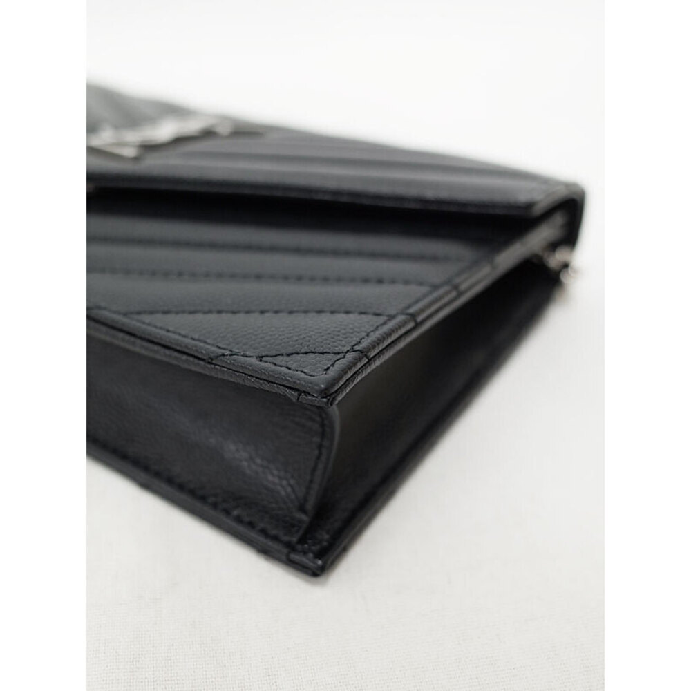 SAINT LAURENT PARIS Monogram Envelope Chain Wallet - Picture 7 of 9